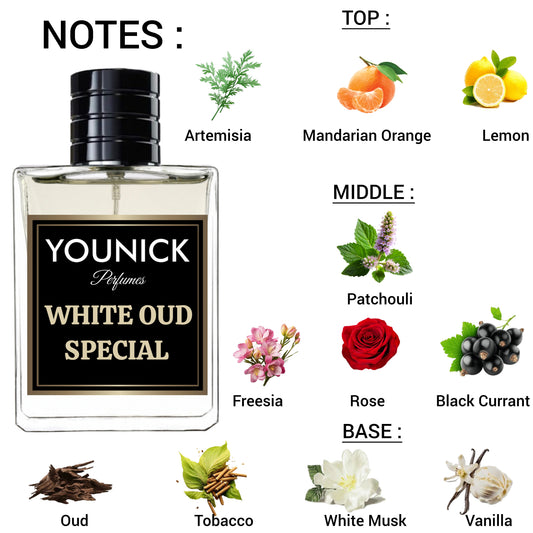 White Oud Eau De Parfum by YOUNICK – Premium Unisex Oud Fragrance | Long Lasting