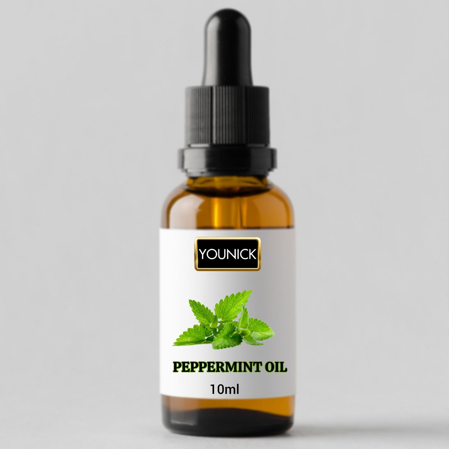 YOUNICK 100% Pure Peppermint Essential Oil – 10ml with Dropper | Cold & Congestion Relief | Aromatherapy | Muscle & Joint Pain | Hair & Skin Care