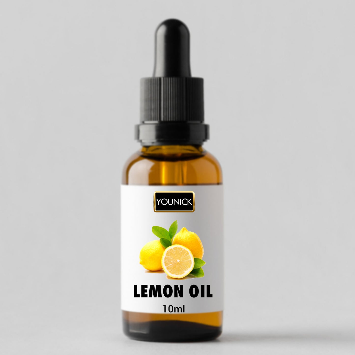 YOUNICK Lemon Essential Oil 10ml with Dropper | 100% Pure & Natural | Aromatherapy, Diffuser, Massage, Skin Care & Disinfectant