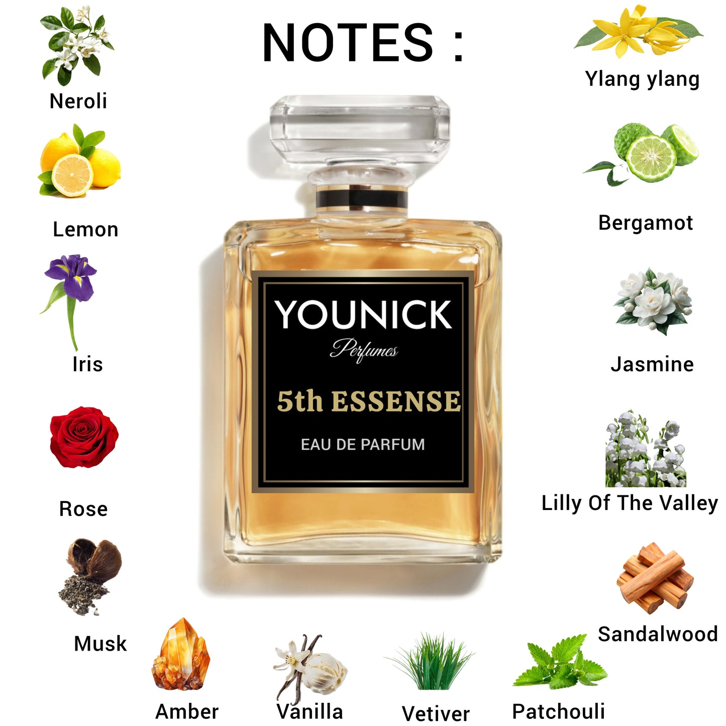 YOUNICK 5th Essence Eau de Parfum For Women | 50ml / 100ml | Inspired by ChanÉl No. 5