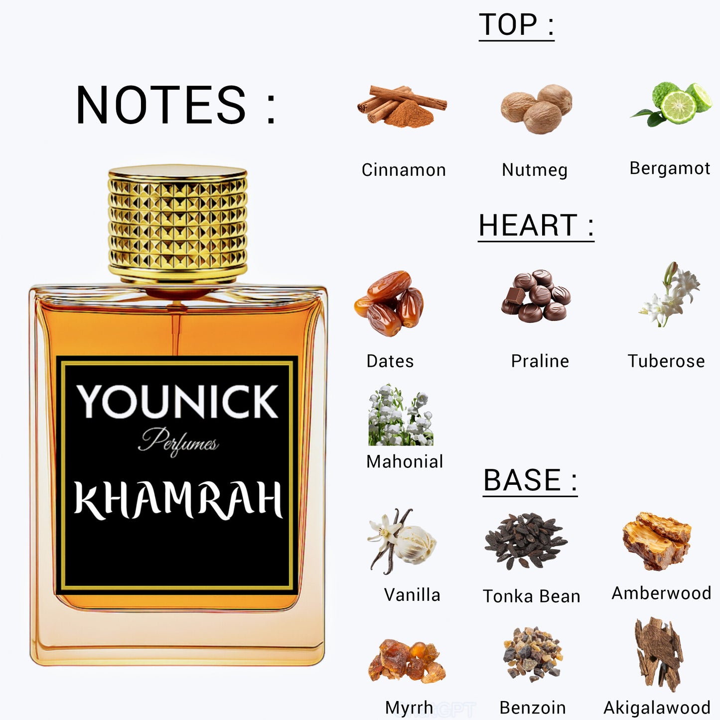 Khamrah by YOUNICK Perfumes – Oriental Spicy Eau de Parfum for Men & Women inspired by khamrah by Lattafa