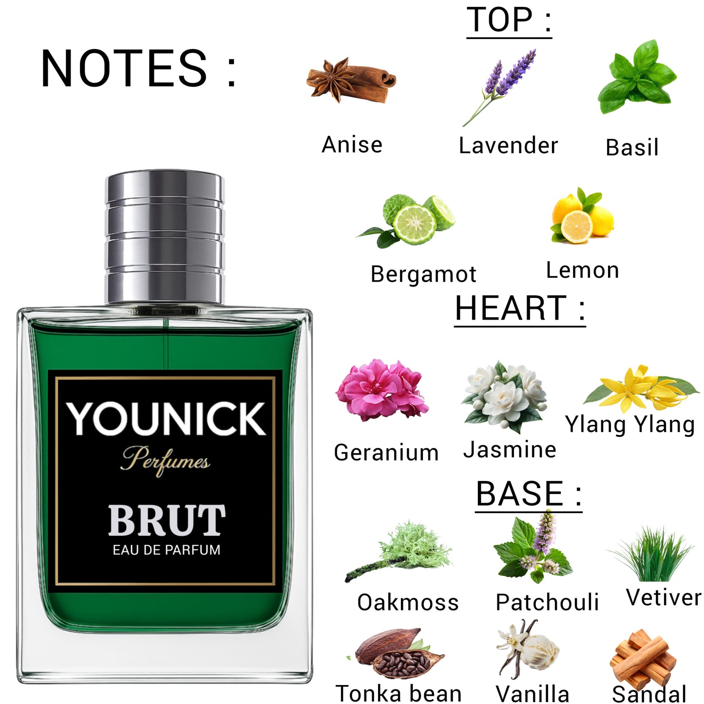 YOUNICK Brut Eau De Parfum 50ml / 100ml – Inspired by Brut by Fabergé for Men