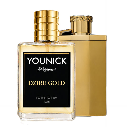 YOUNICK Dzire Gold Eau De Parfum | Premium Long Lasting Perfume for Men & Women | Fresh Fruity Floral Woody Fragrance