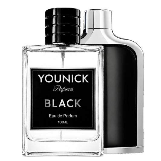 YOUNICK BLACK Eau De Parfum for Men | Fresh Woody Aromatic Fragrance | Long Lasting Perfume