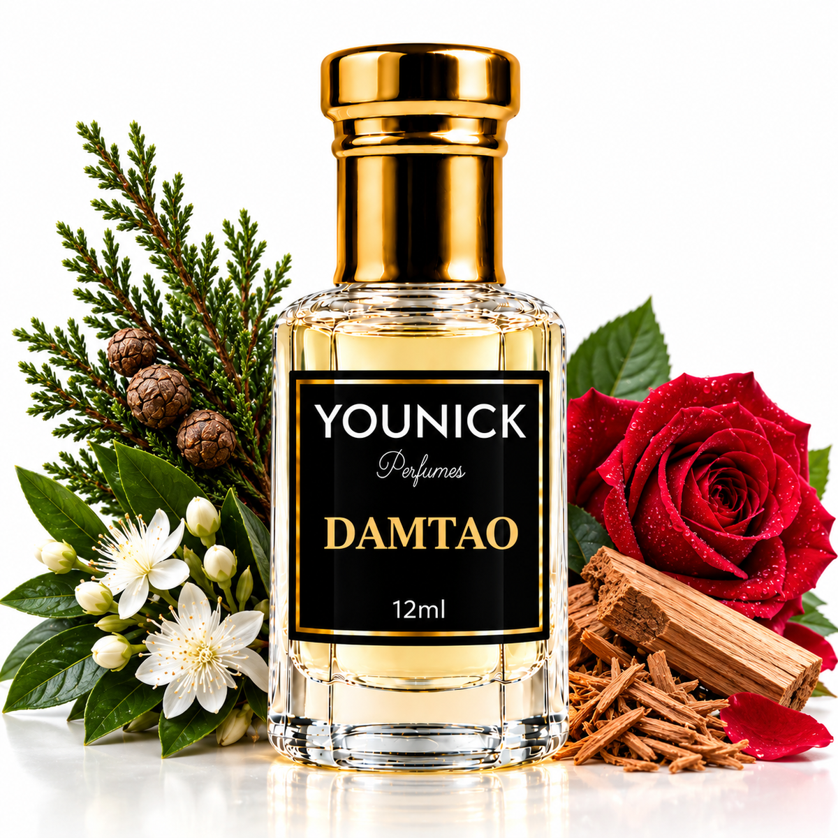 YOUNICK DAMTAO Attar – Premium Woody, Rose & Musky Fragrance | Attar for Men & Women | 6ml / 12ml / 25ml