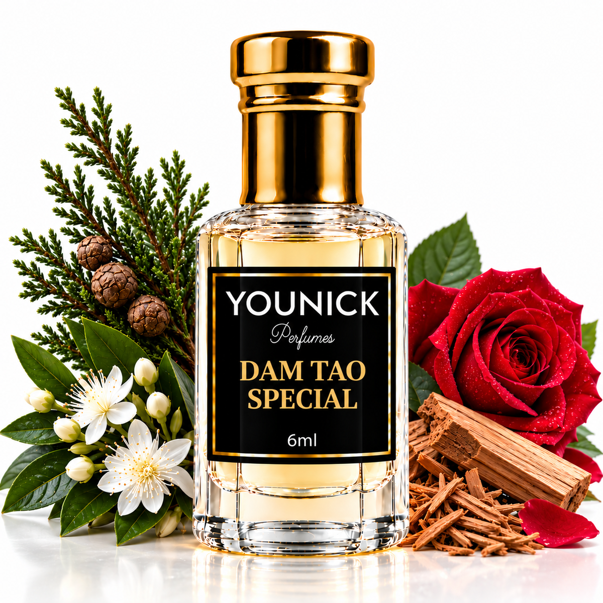 YOUNICK DAMTAO Attar – Premium Woody, Rose & Musky Fragrance | Attar for Men & Women | 6ml / 12ml / 25ml