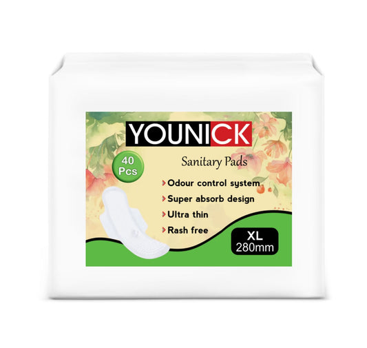 YOUNICK SANITARY PADS EXTRA ABSORB – XL/XXL OPTIONS FOR ULTIMATE COMFORT