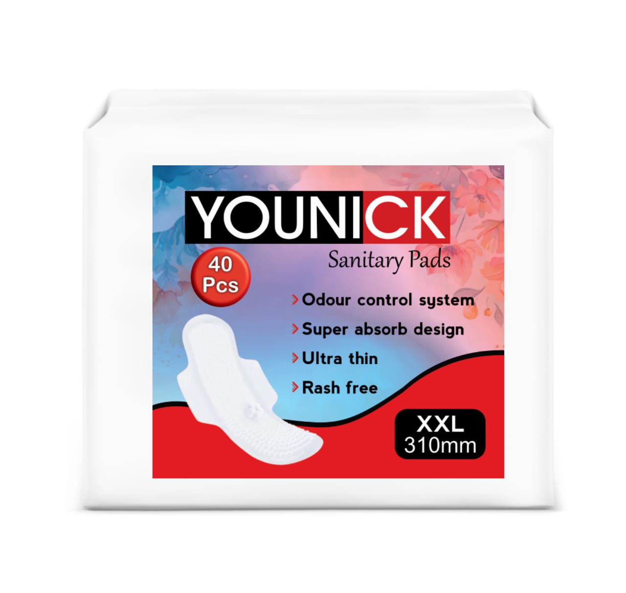 YOUNICK SANITARY PADS EXTRA ABSORB – XL/XXL OPTIONS FOR ULTIMATE COMFORT