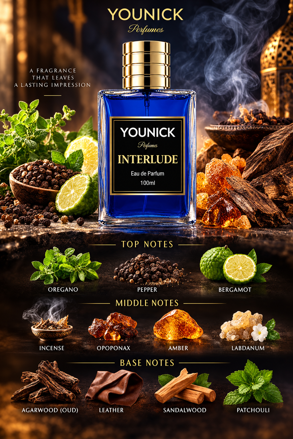 YOUNICK INTERLUDE Eau de Parfum | Inspired by Interlude Man by Amouage