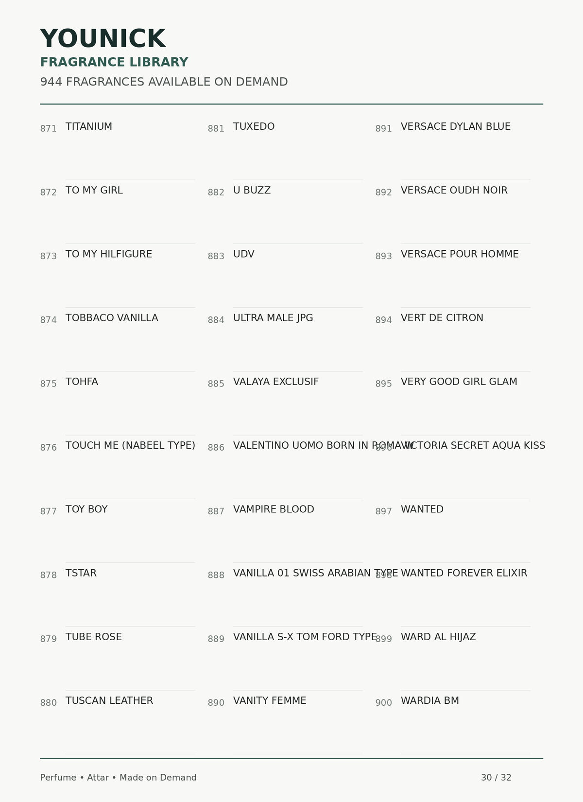 YOUNICK Made-to-Order Fragrance – 900+ Perfumes & Attars