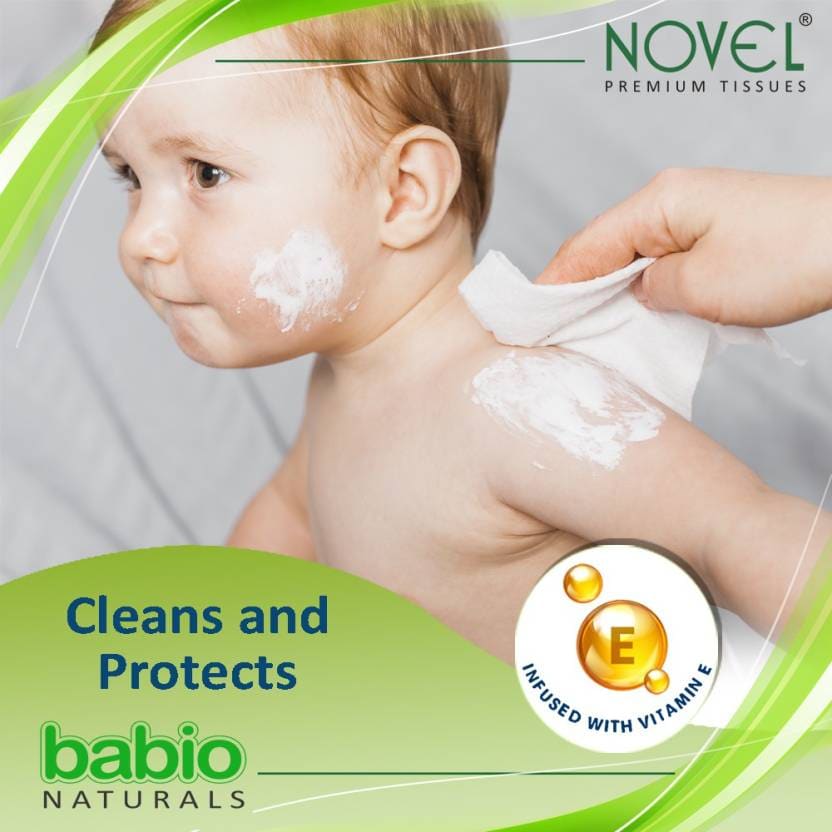 Babio baby wet wipes 80 soft wet wipes