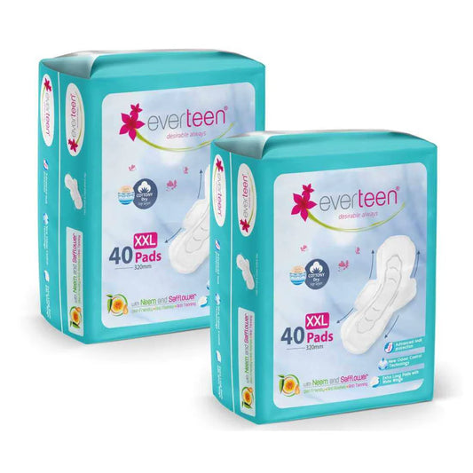 Everteen XXL Sanitary Napkin Pads Combo Pack 40*2=80 pads