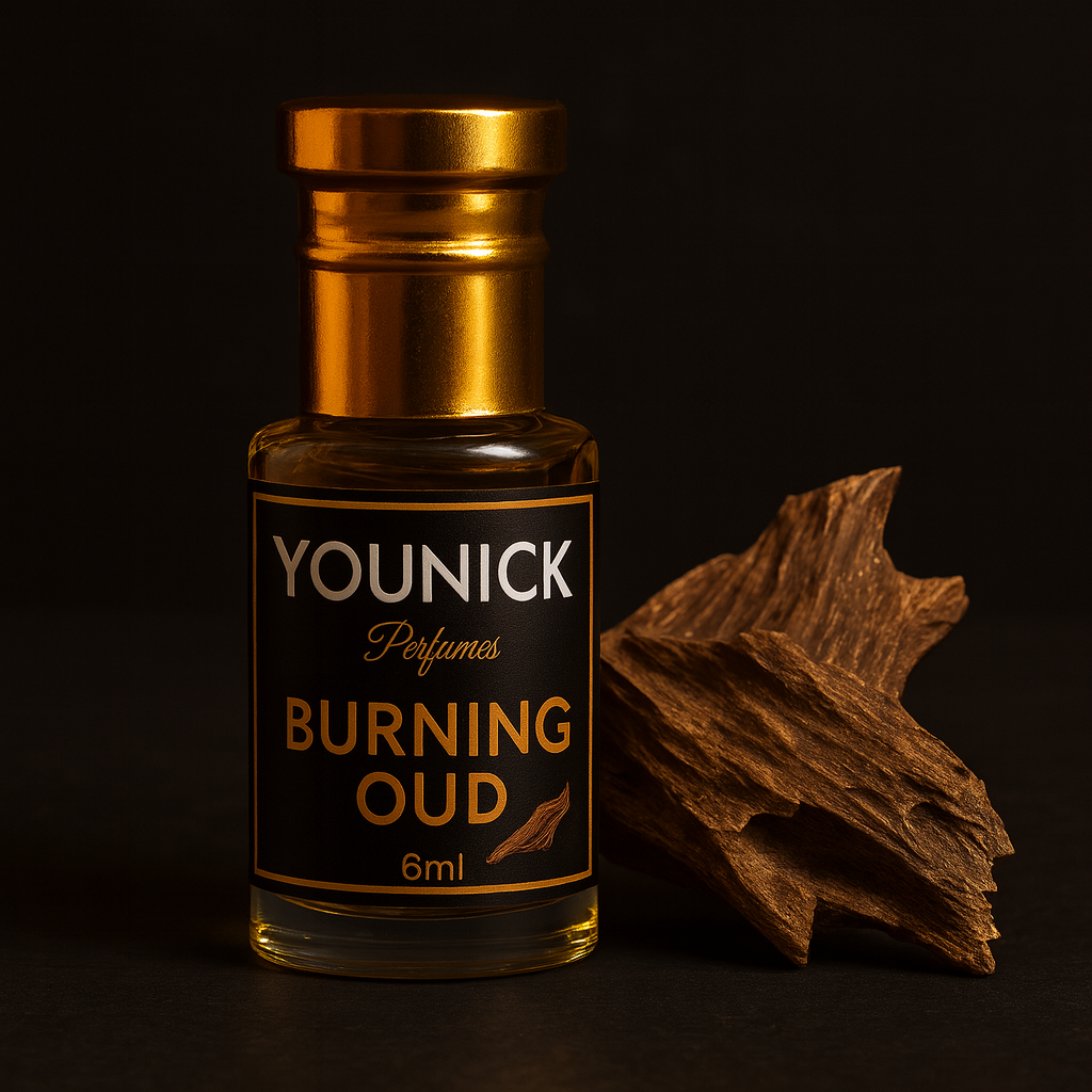 Burning Oud by YOUNICK Attar 6ml / 12ml – Luxurious Smoky Oud Fragrance